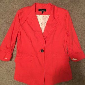 Pink Blazer with 3/4 Sleeves